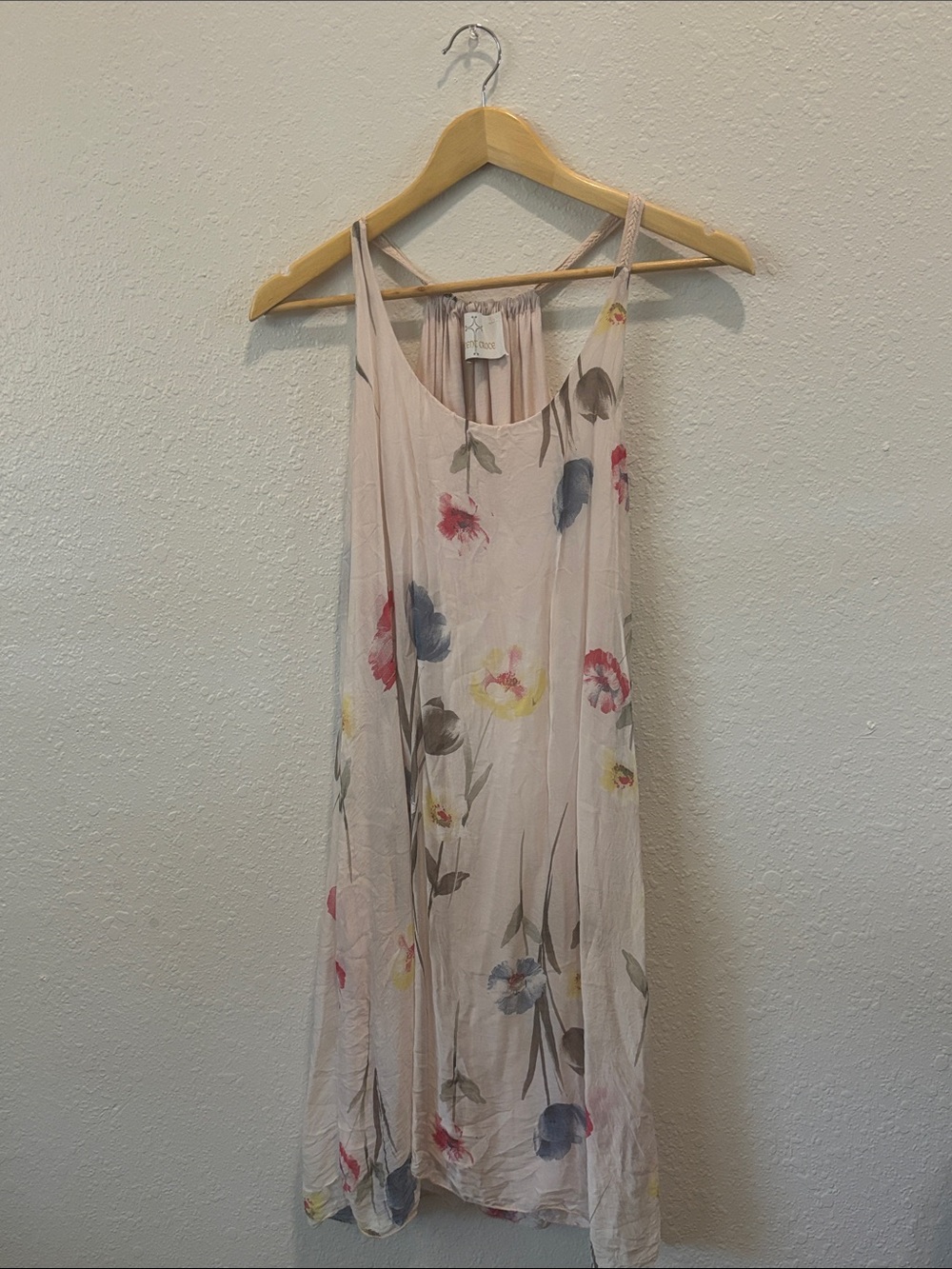 Vincent Grace Pale Blush Floral Dress
